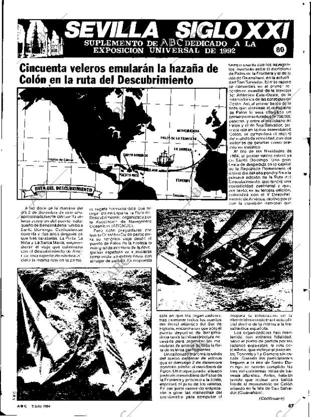 ABC SEVILLA 15-07-1984 página 87
