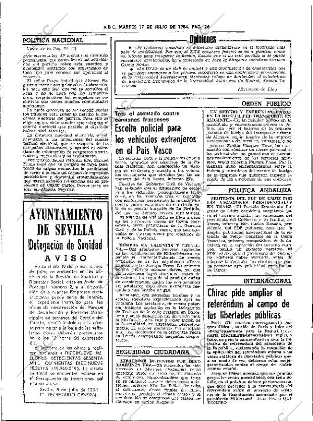 ABC SEVILLA 17-07-1984 página 26