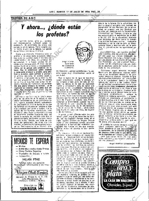 ABC SEVILLA 17-07-1984 página 28