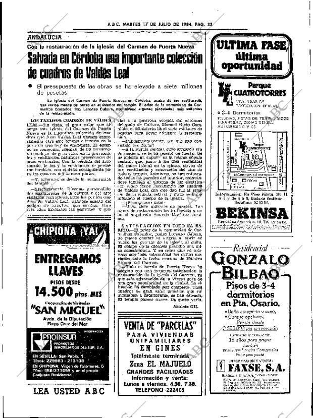 ABC SEVILLA 17-07-1984 página 33