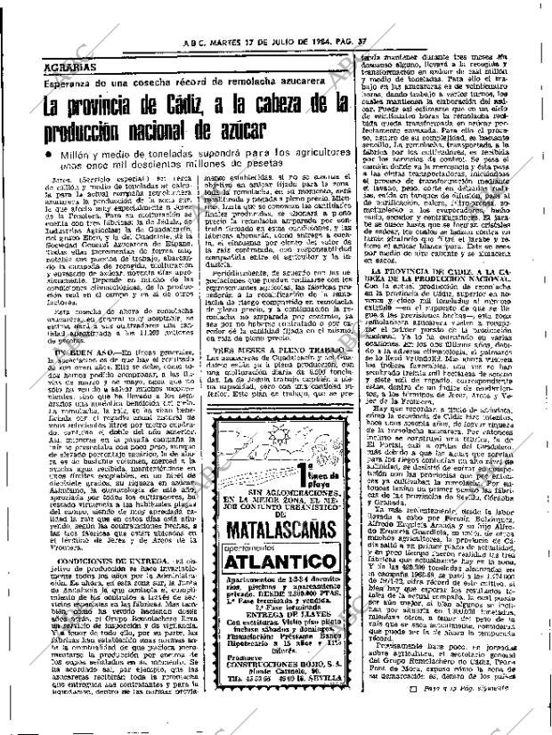 ABC SEVILLA 17-07-1984 página 37