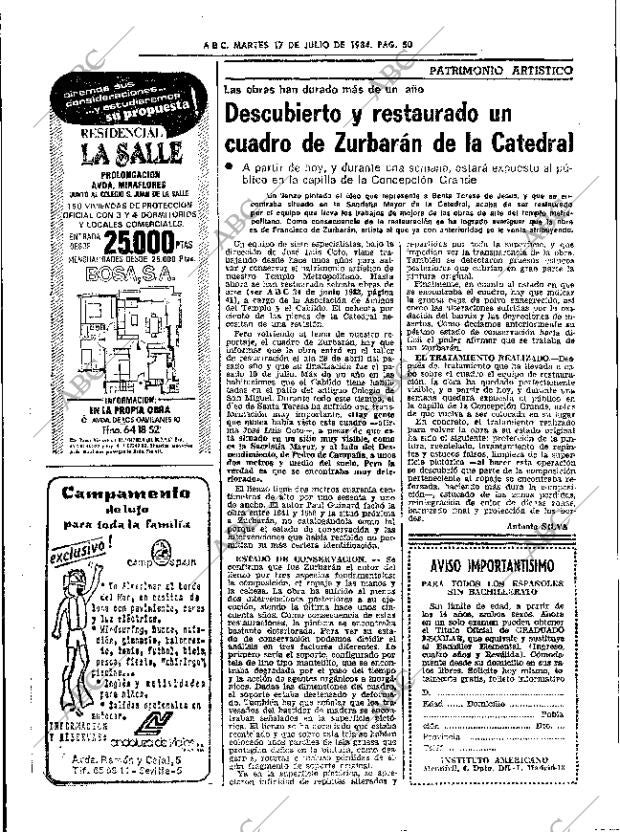 ABC SEVILLA 17-07-1984 página 50