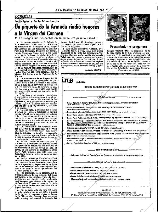 ABC SEVILLA 17-07-1984 página 51