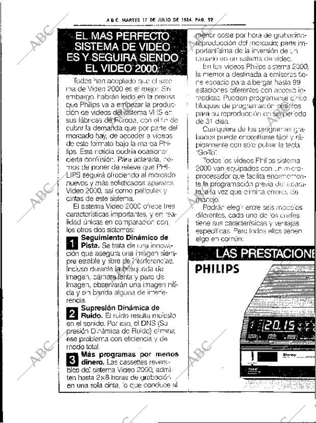 ABC SEVILLA 17-07-1984 página 52