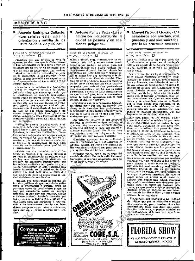 ABC SEVILLA 17-07-1984 página 56