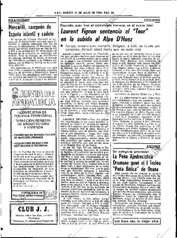 ABC SEVILLA 17-07-1984 página 66