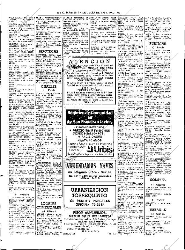 ABC SEVILLA 17-07-1984 página 76