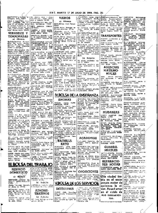 ABC SEVILLA 17-07-1984 página 78