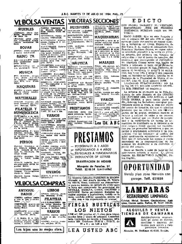 ABC SEVILLA 17-07-1984 página 79