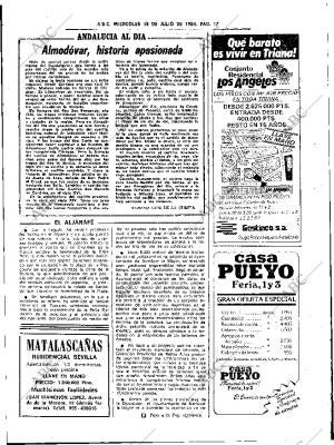 ABC SEVILLA 18-07-1984 página 17