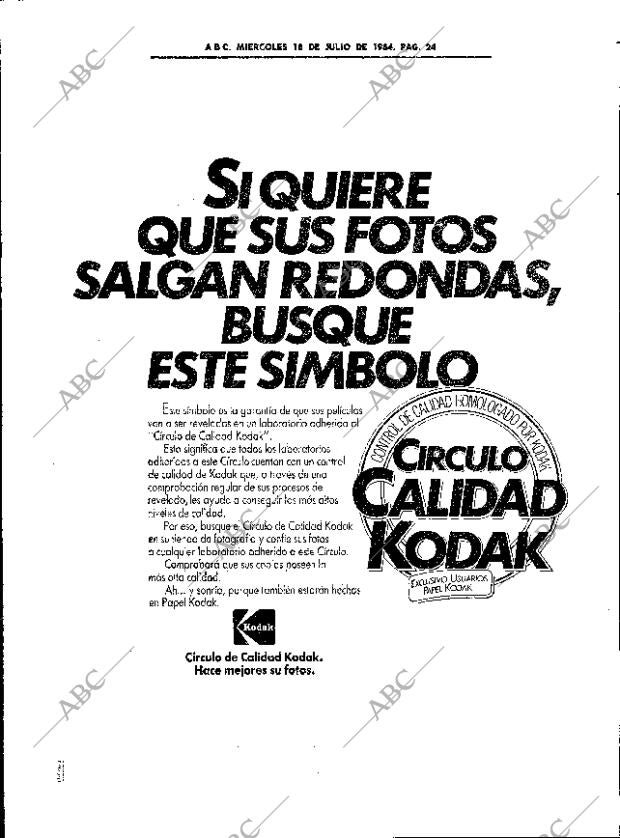 ABC SEVILLA 18-07-1984 página 24