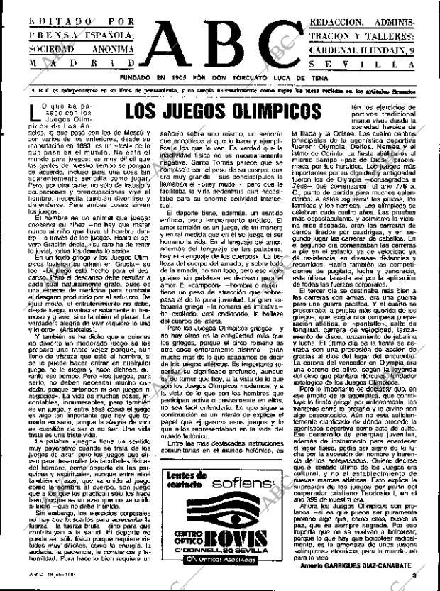 ABC SEVILLA 18-07-1984 página 3