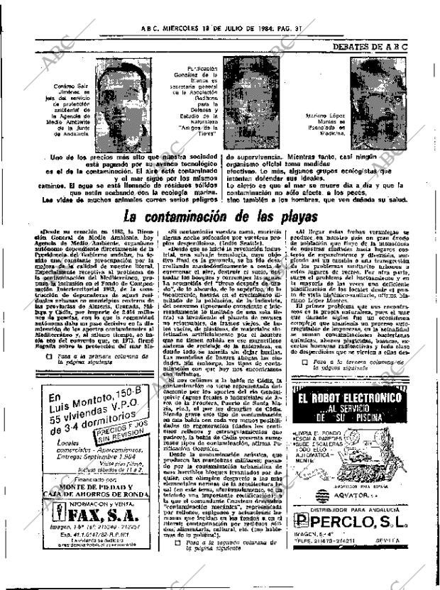 ABC SEVILLA 18-07-1984 página 31
