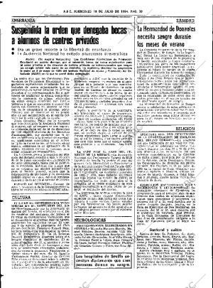 ABC SEVILLA 18-07-1984 página 38