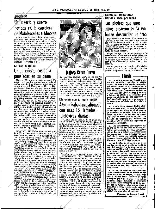 ABC SEVILLA 18-07-1984 página 39