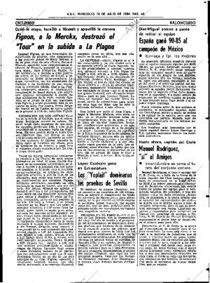 ABC SEVILLA 18-07-1984 página 43
