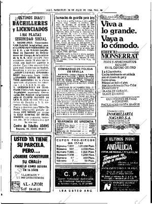 ABC SEVILLA 18-07-1984 página 46