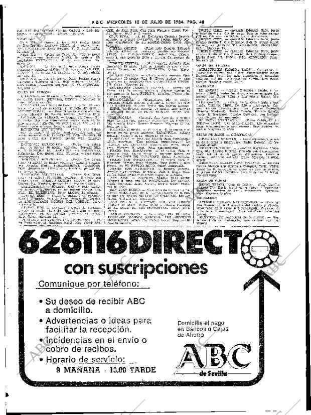ABC SEVILLA 18-07-1984 página 48