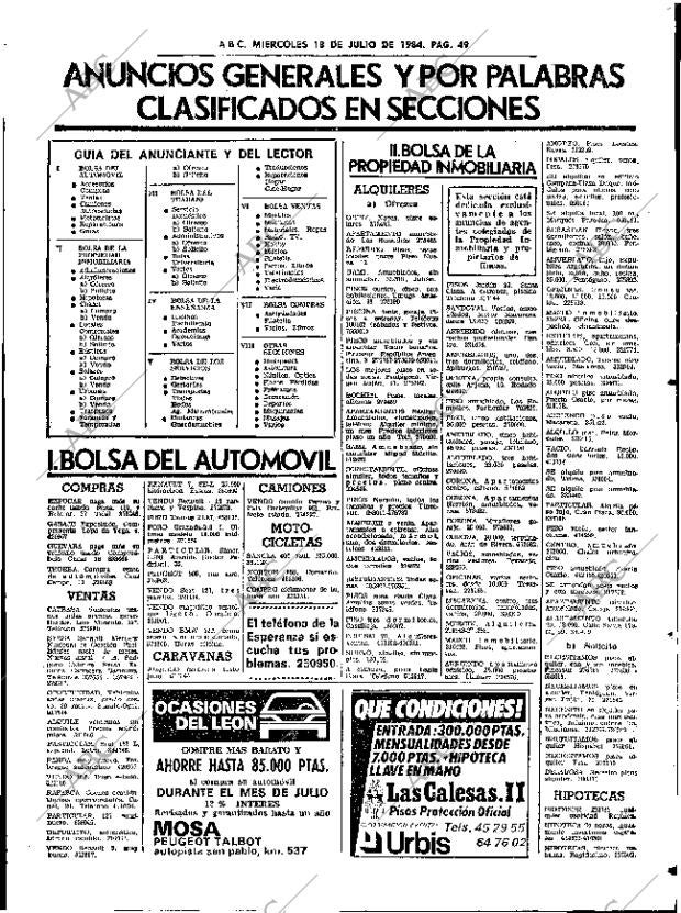 ABC SEVILLA 18-07-1984 página 49