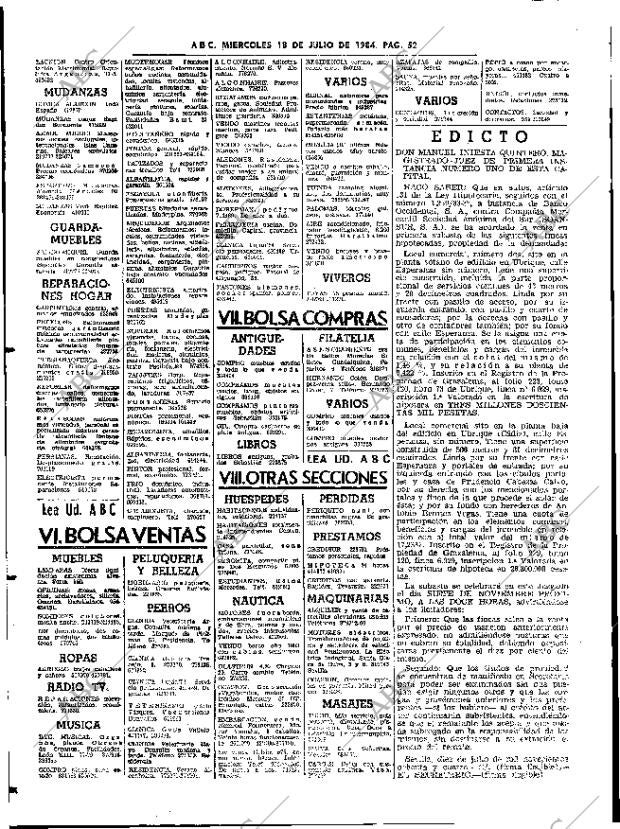 ABC SEVILLA 18-07-1984 página 52