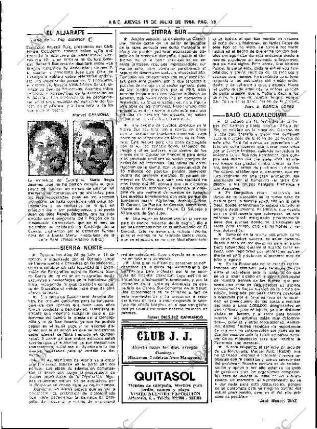 ABC SEVILLA 19-07-1984 página 18