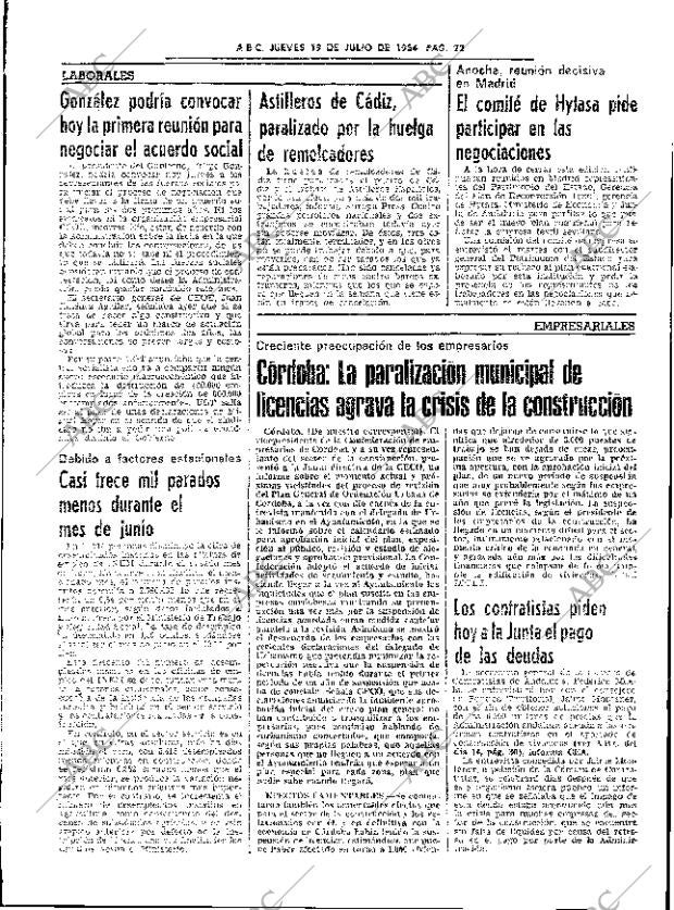 ABC SEVILLA 19-07-1984 página 22