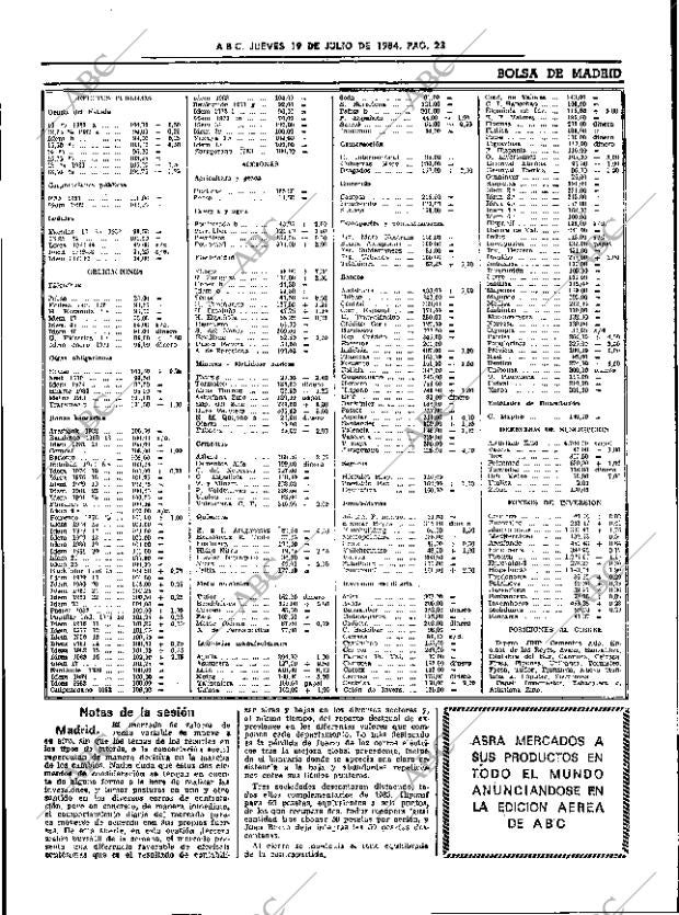 ABC SEVILLA 19-07-1984 página 23