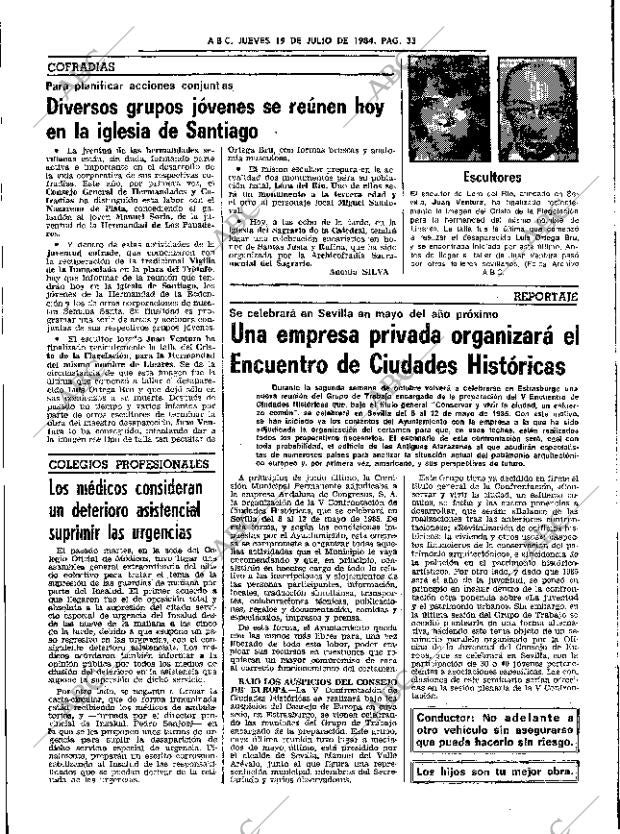 ABC SEVILLA 19-07-1984 página 33