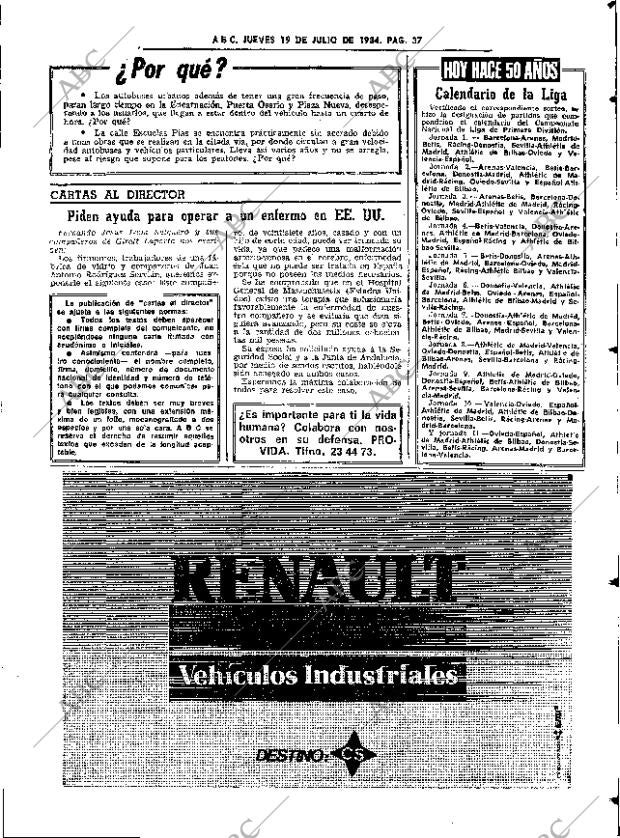 ABC SEVILLA 19-07-1984 página 37