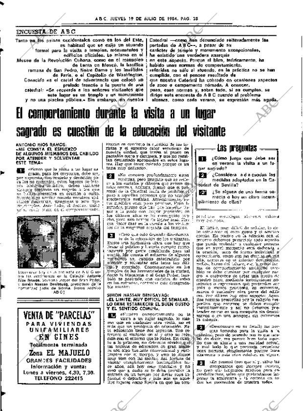 ABC SEVILLA 19-07-1984 página 38