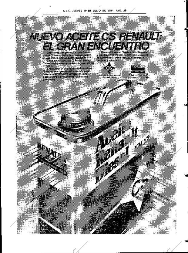 ABC SEVILLA 19-07-1984 página 39