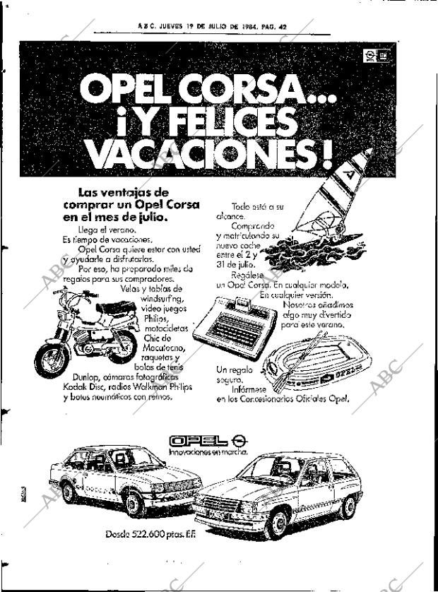 ABC SEVILLA 19-07-1984 página 42