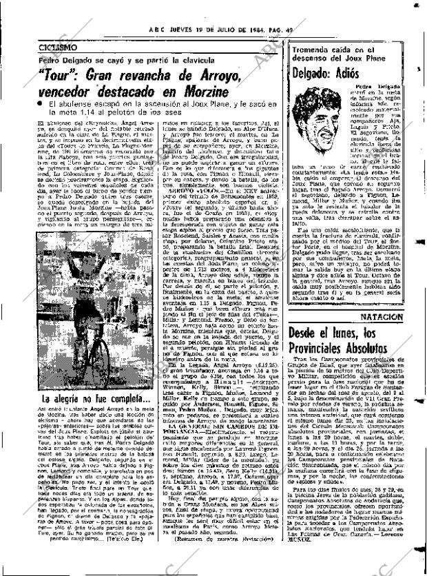 ABC SEVILLA 19-07-1984 página 49