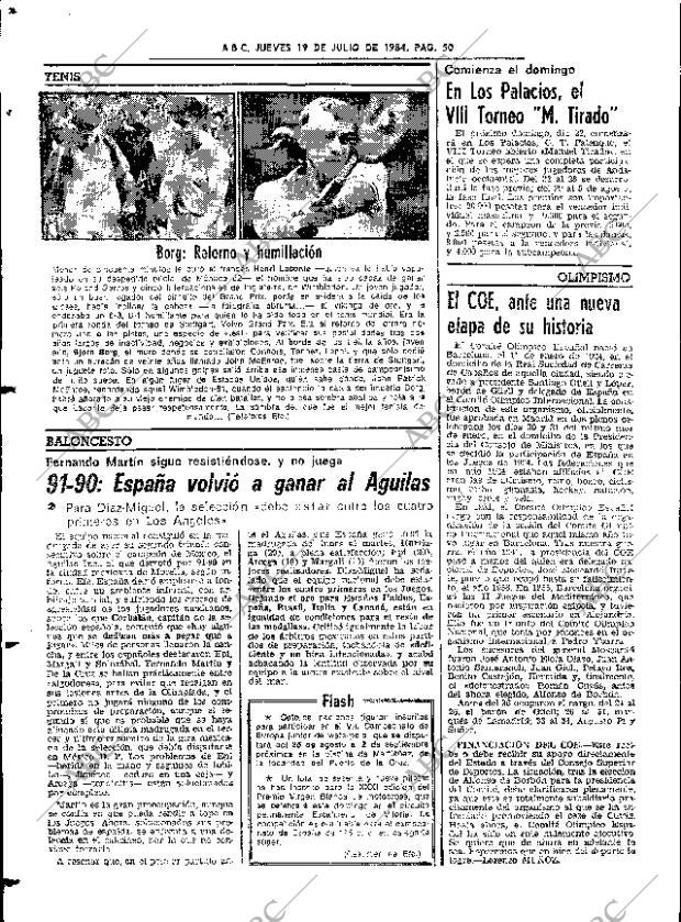 ABC SEVILLA 19-07-1984 página 50