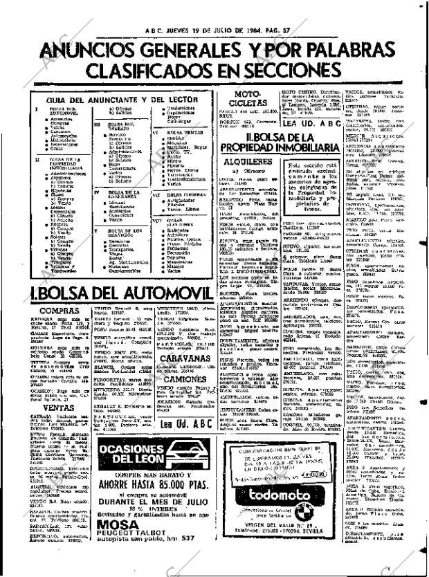 ABC SEVILLA 19-07-1984 página 57