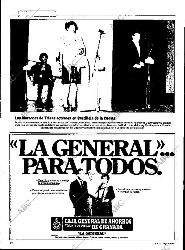 ABC SEVILLA 19-07-1984 página 70