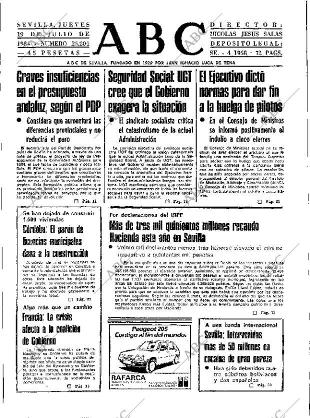 ABC SEVILLA 19-07-1984 página 9