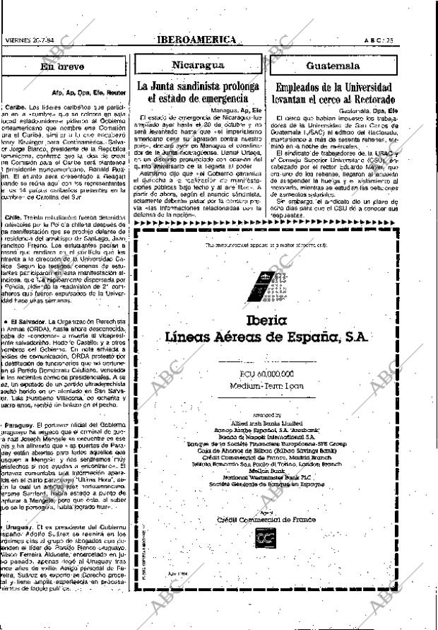 ABC MADRID 20-07-1984 página 25
