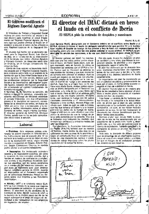 ABC MADRID 20-07-1984 página 49