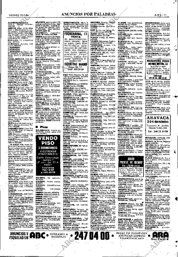 ABC MADRID 20-07-1984 página 71