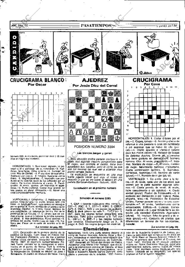 ABC MADRID 20-07-1984 página 80