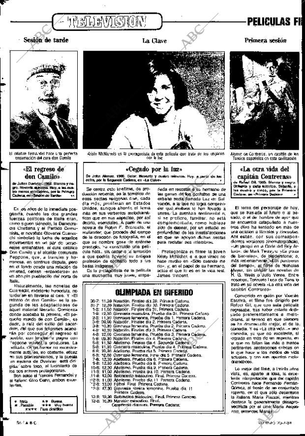 ABC MADRID 20-07-1984 página 86