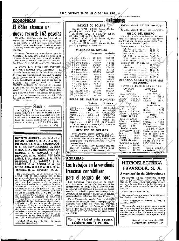 ABC SEVILLA 20-07-1984 página 24