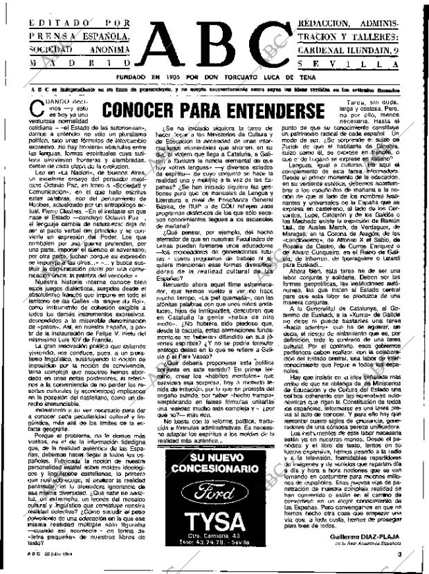 ABC SEVILLA 20-07-1984 página 3