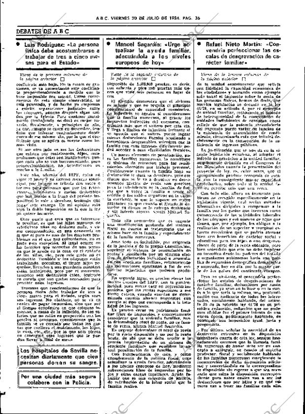 ABC SEVILLA 20-07-1984 página 36
