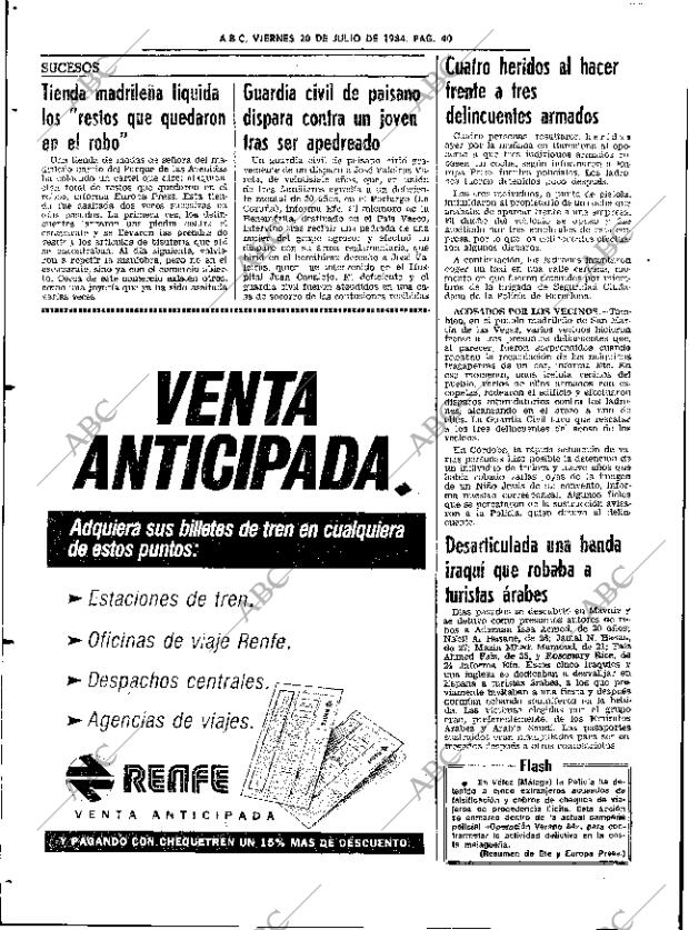 ABC SEVILLA 20-07-1984 página 40