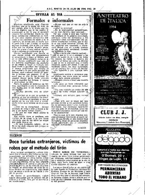 ABC SEVILLA 24-07-1984 página 39