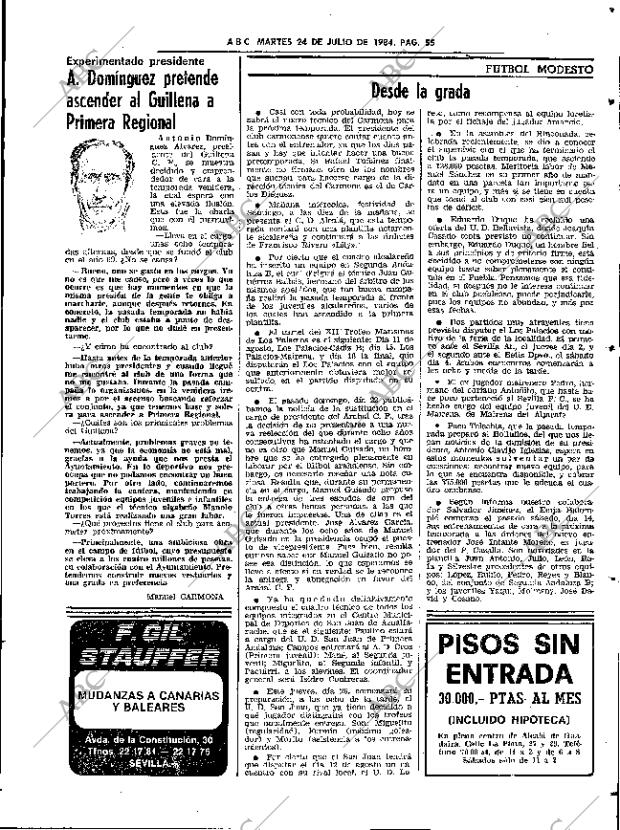 ABC SEVILLA 24-07-1984 página 55