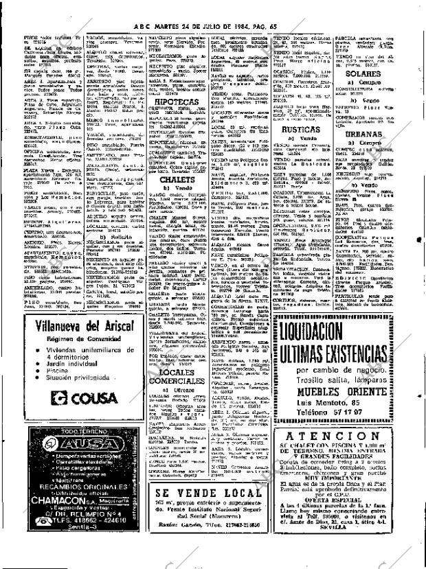 ABC SEVILLA 24-07-1984 página 65