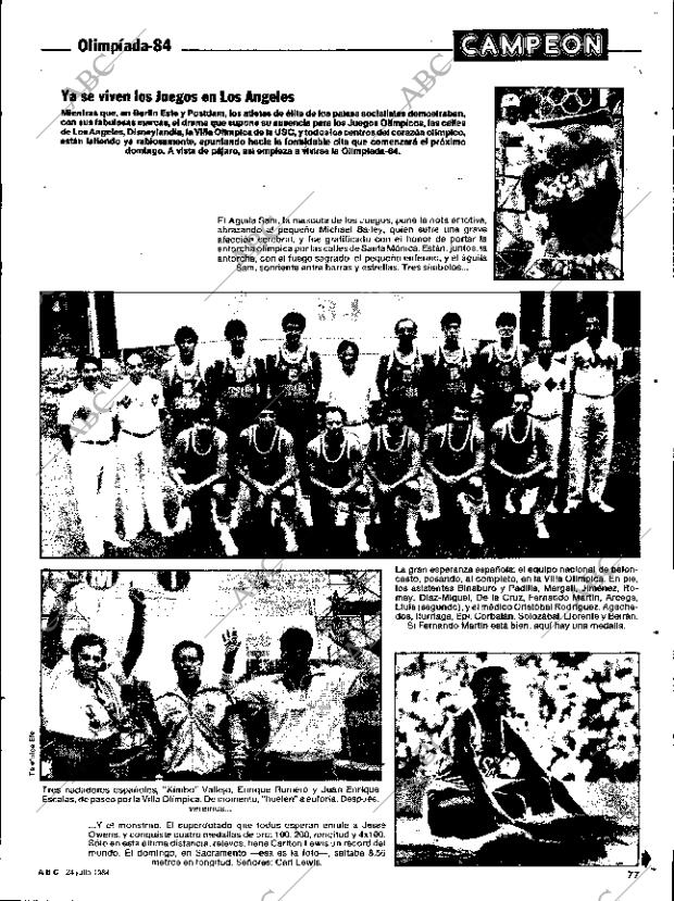 ABC SEVILLA 24-07-1984 página 77